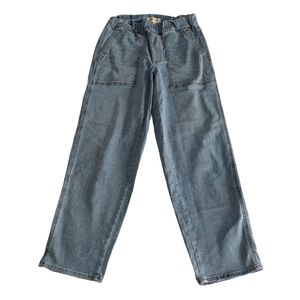 Madewell XS Pullon Relaxed Stretch Waist Blue Jeans